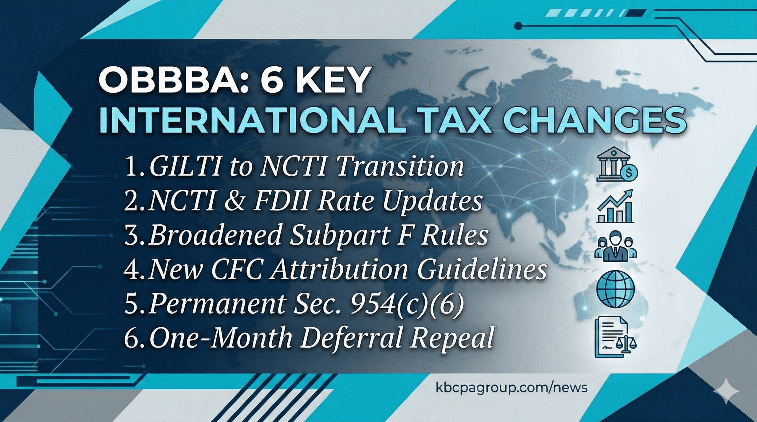 Navigating the OBBBA: 6 Essential Shifts in International Taxation