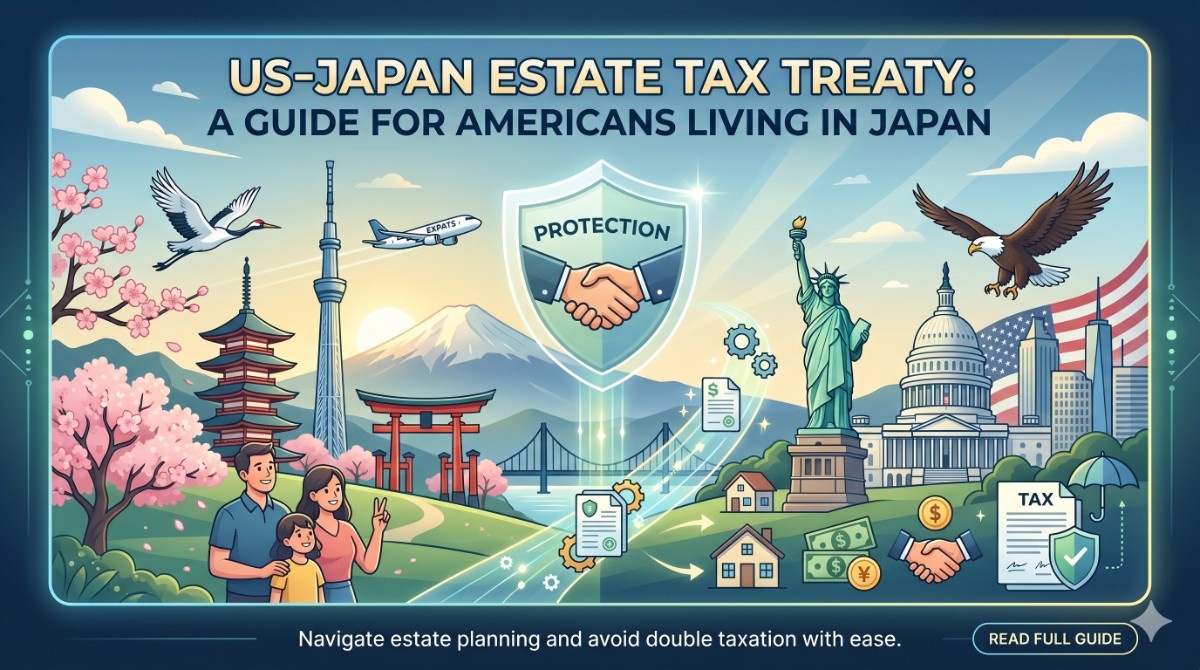 Expats from the United States residing in Japan are shielded from the burden of double taxation on inheritances thanks to the US-Japan Estate Tax Treaty.